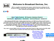 Tablet Screenshot of broadcast-devices.com
